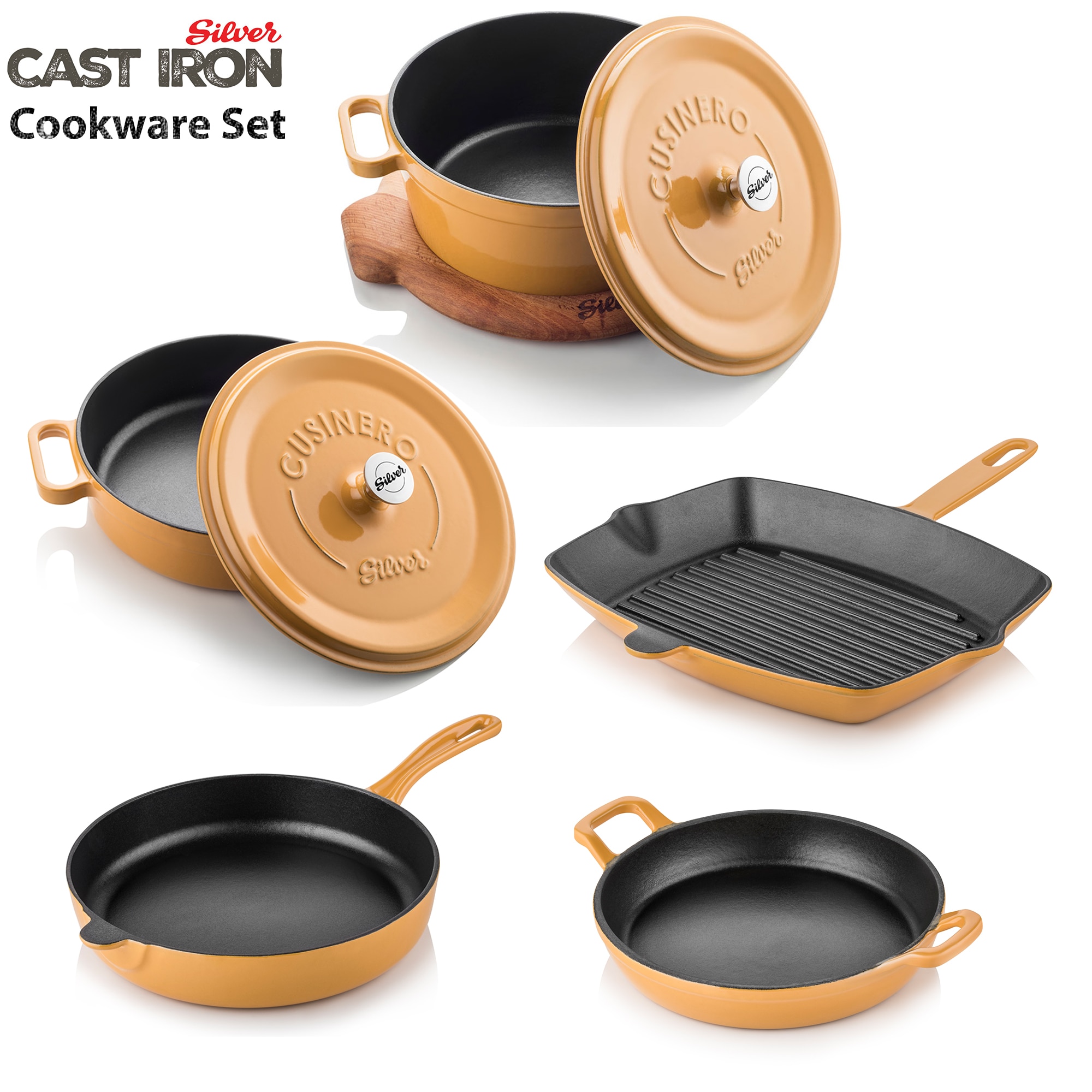 Cast-iron-cookware-set-Dutch-Oven-casserole-Nonstick-Frying-8-pieces-sets-Hot-Sale-made-in